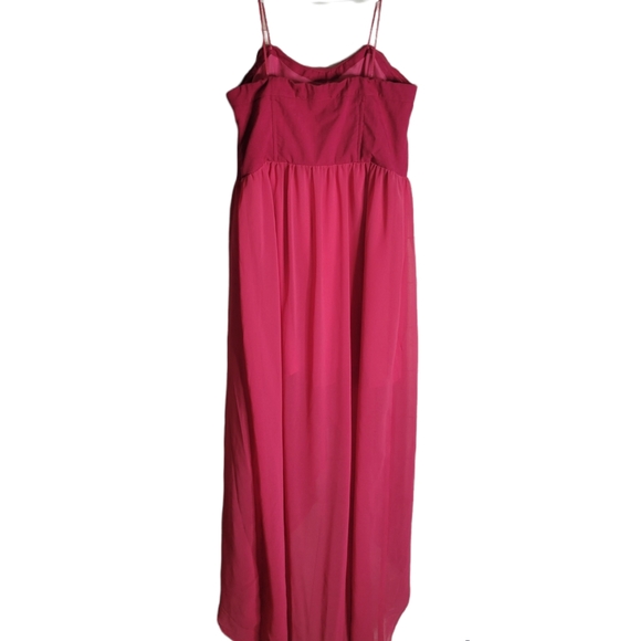 Keepsake the label medium strapless hot pink high low dress - Picture 3 of 9